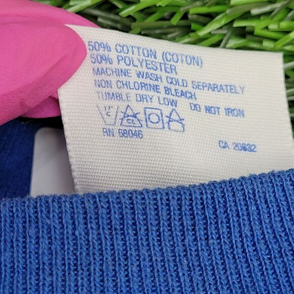 Vintage Teddy Bear Sweatshirt Womens XL 24x22 Blue - Picture 7 of 12